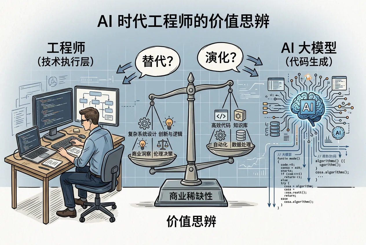 AI 时代的工程师价值论：替代还是演化？
