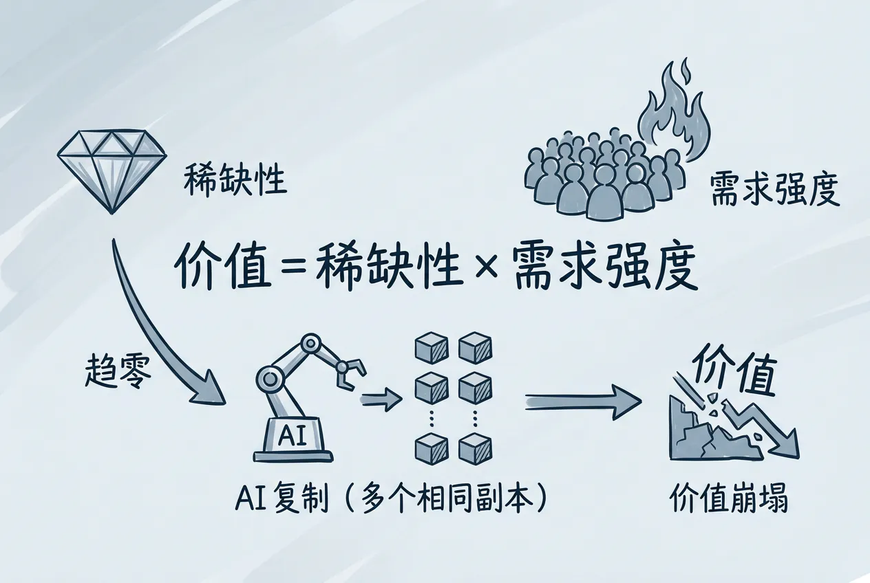 商业价值 = 稀缺性 × 需求强度