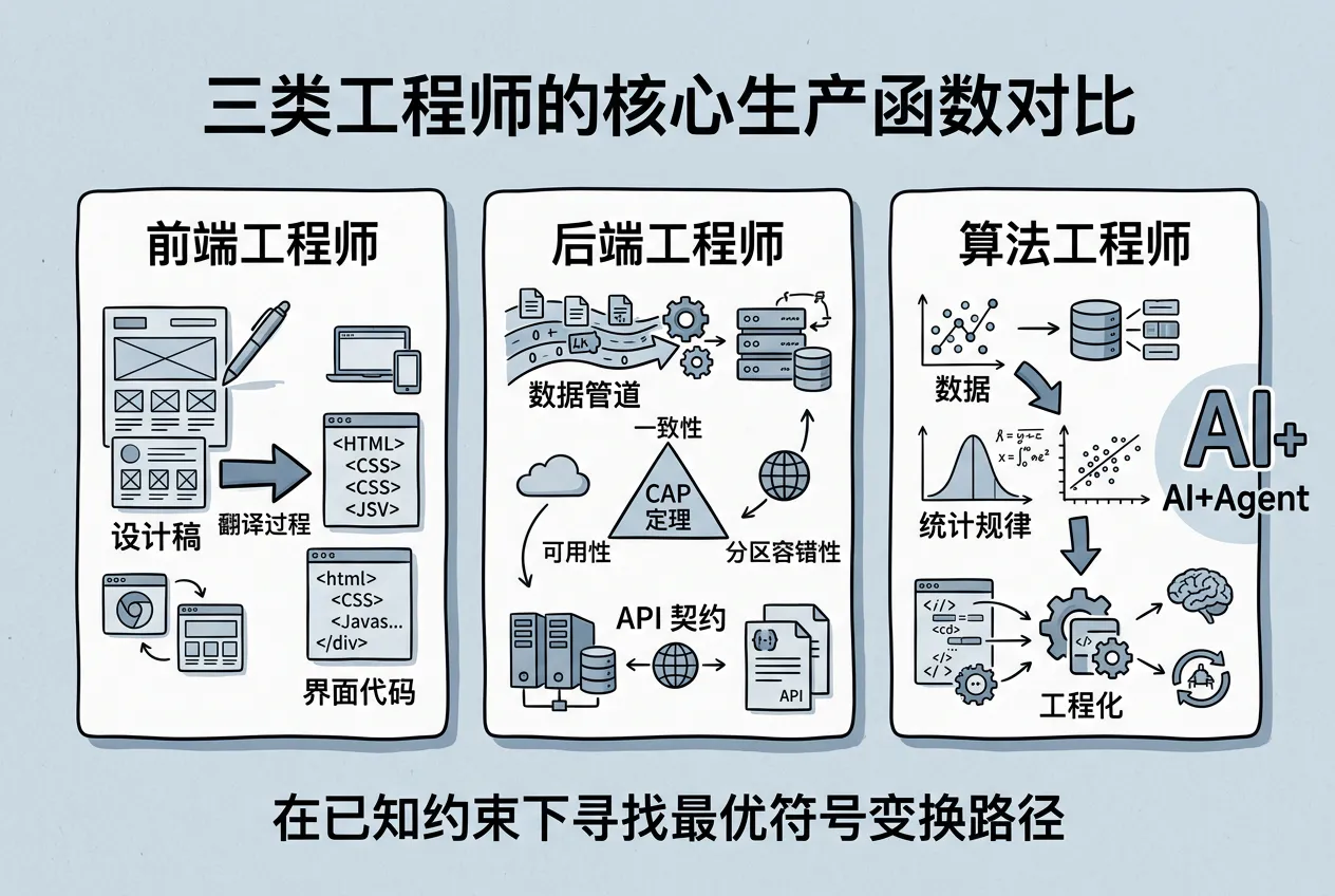 三类工程师的核心生产函数对比