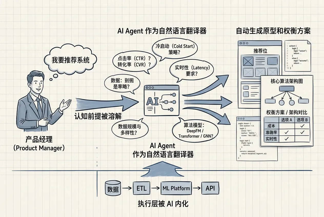 AI Agent 作为自然语言到技术实现的翻译器