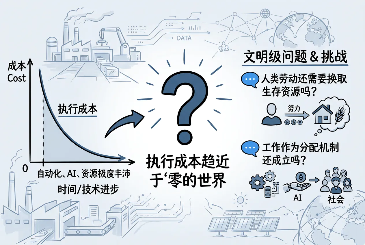 执行成本趋近于零的世界